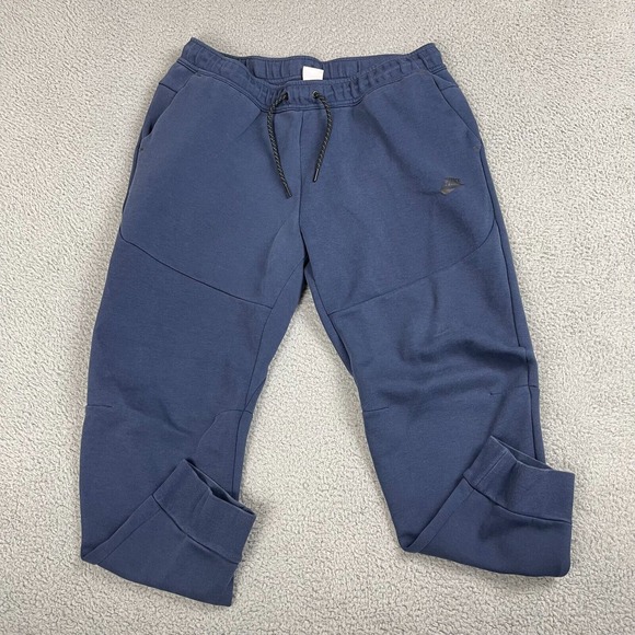 Nike Adult XL X-Large Running Jogging‎ Activewear Fleece Jogger Pants Men Blue - Picture 1 of 9
